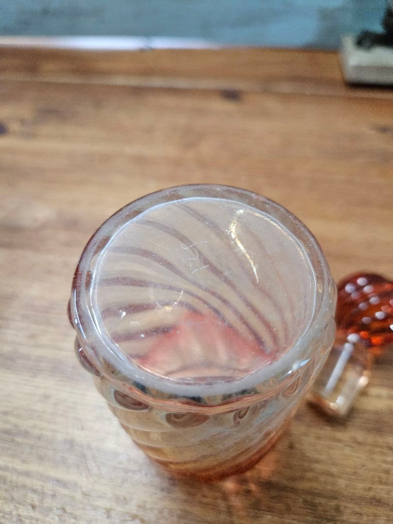 オールドバカラ BACCARAT バンブー ローズ 香水瓶 蓋付き ボトル