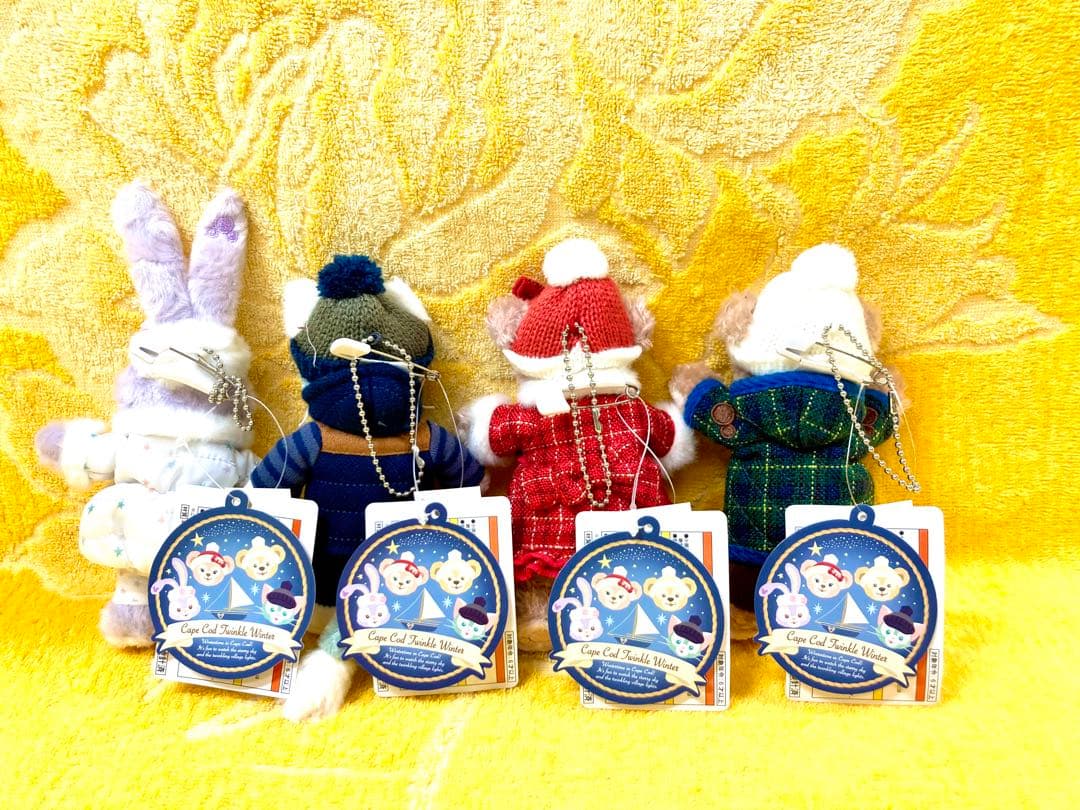 ♡ダッフィー＆フレンズ♡ぬいぐるみバッヂ♡トィンクルウィンター♡2018年♡