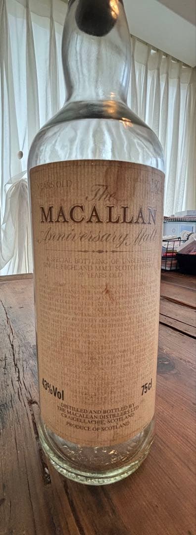 MACALLAN Anniversary Malt 25年 空瓶