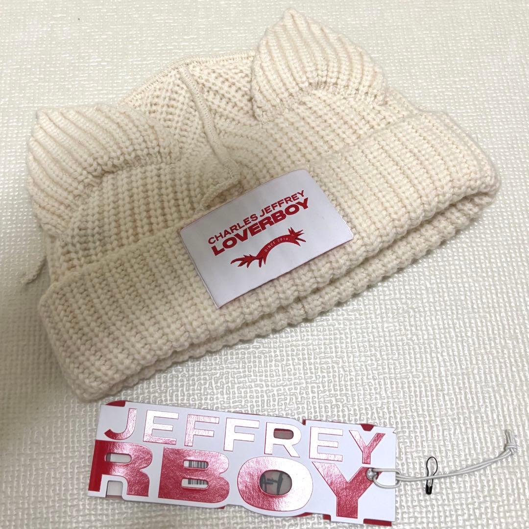 charles jeffrey LOVERBOY ニット帽　タグあり バッチあり