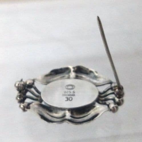 【希少 美品】  30 ヘマタイト ブローチ SV925