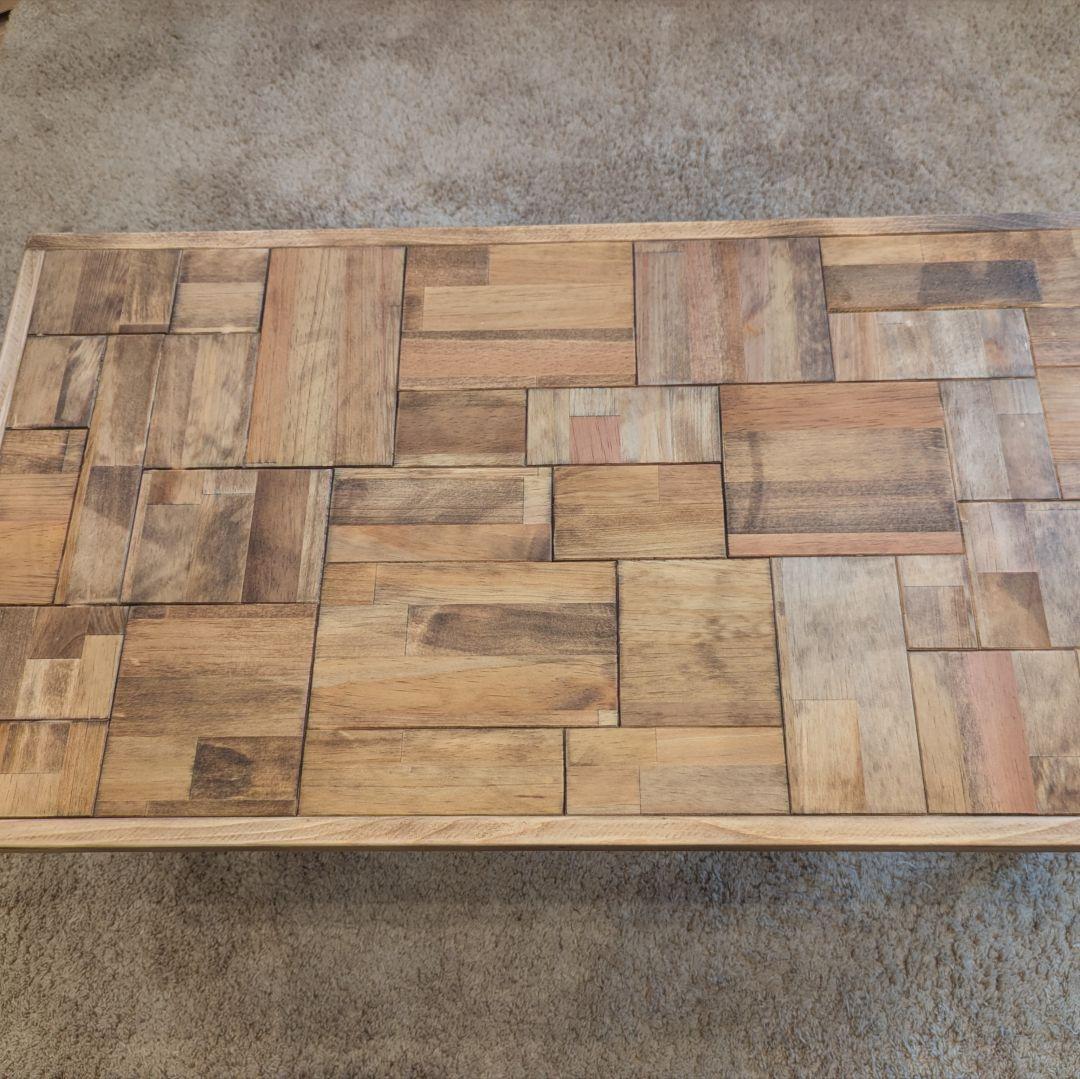 うに　ローテーブル　✨　木製　サイドテーブル　ハンドメイド　折りたたみ