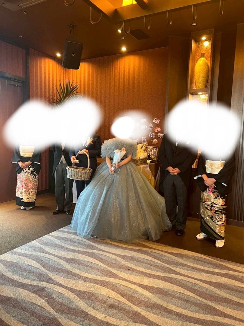 【ちかまる】キキ風 水色ドレス YNS WEDDING