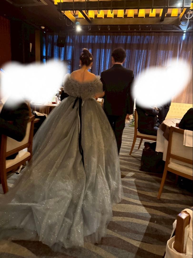 【ちかまる】キキ風 水色ドレス YNS WEDDING