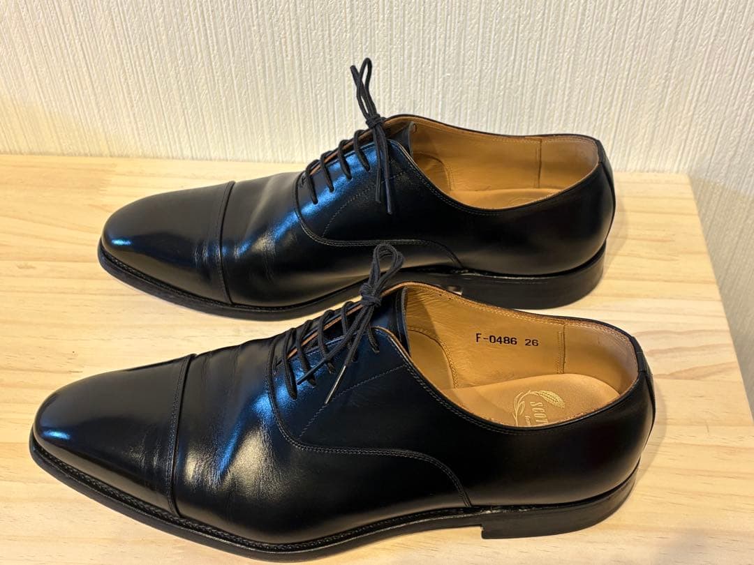 【美中古】スコッチグレイン F-0486 26cm ストレートチップ