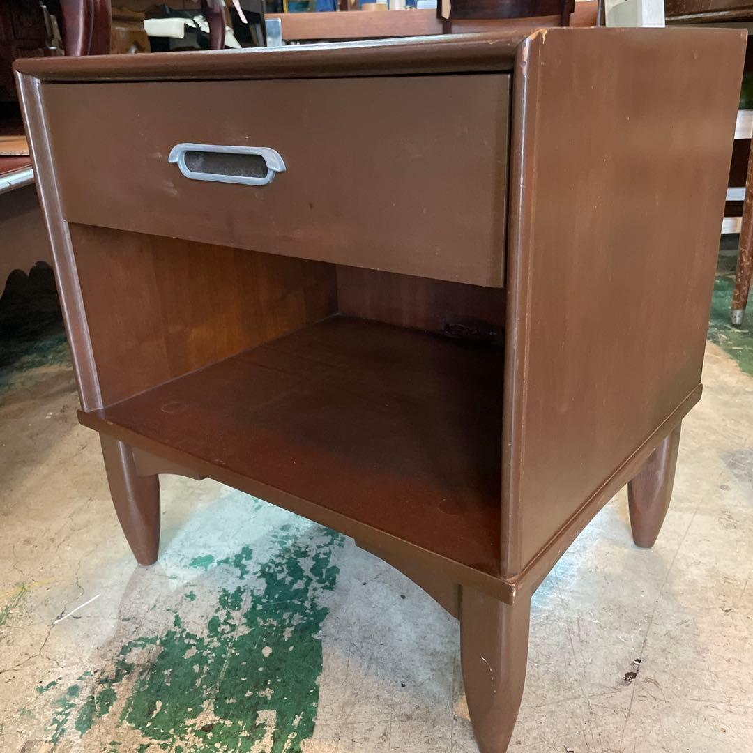 最終値下げ‼︎ アメリカンヴィンテージ・チークナイトテーブル　1980年代