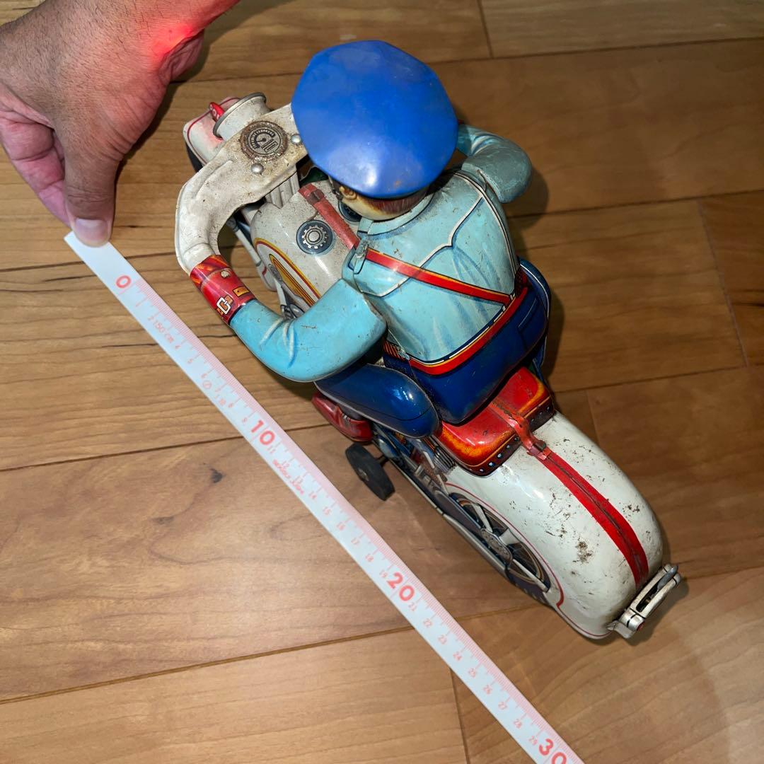 ど*ど様 ブリキ　白バイ　当時物　レトロ　昭和　ビンテージ　メイドインジャパン