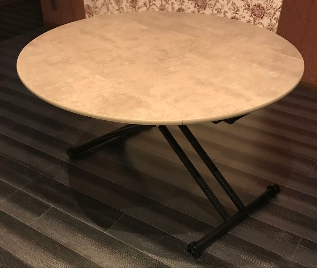 値下げ 昇降式テーブル 幅120 ガス圧 キャスターCR