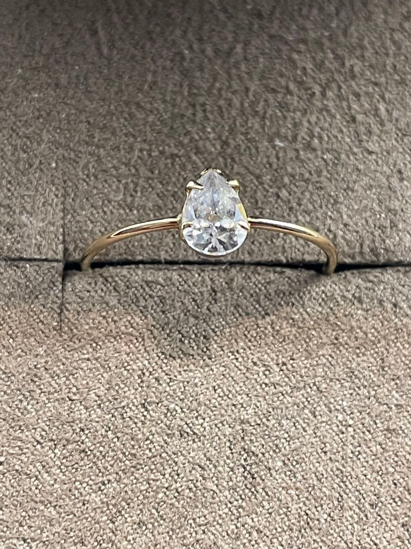 agete K10 天然石 リング 9号