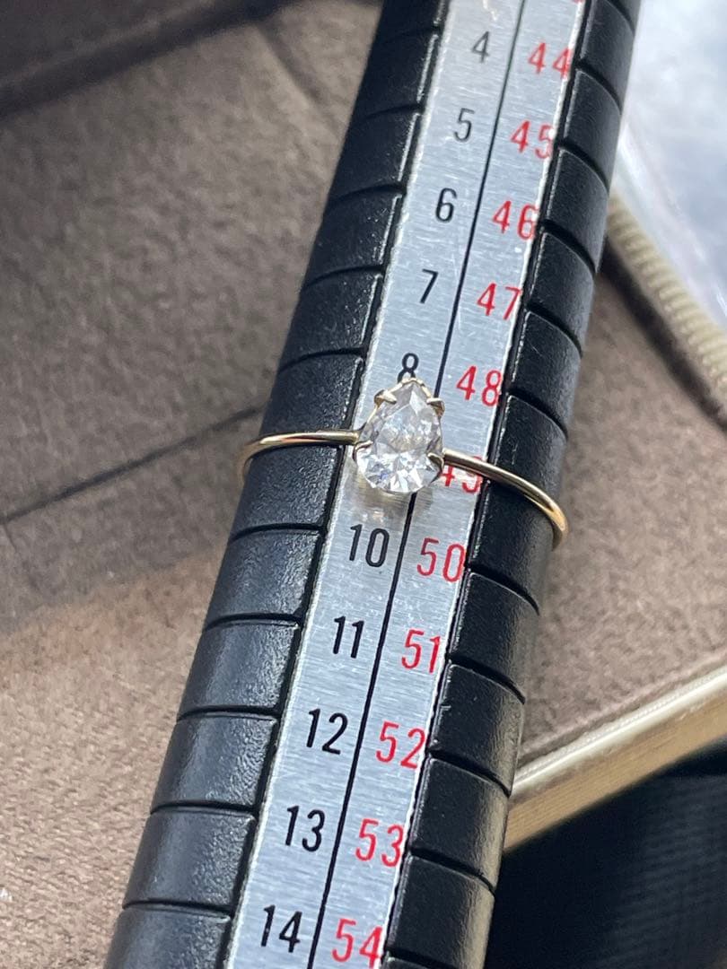 agete K10 天然石 リング 9号