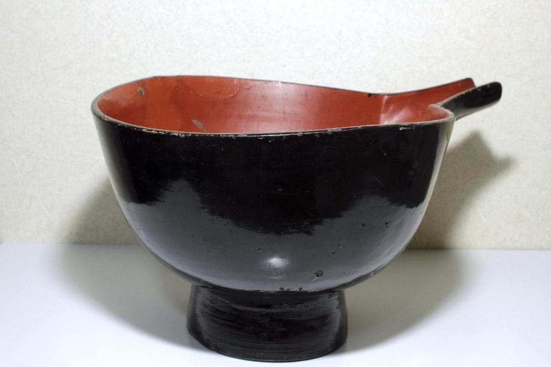 江戸後期 浄法寺塗 片口(酒上)