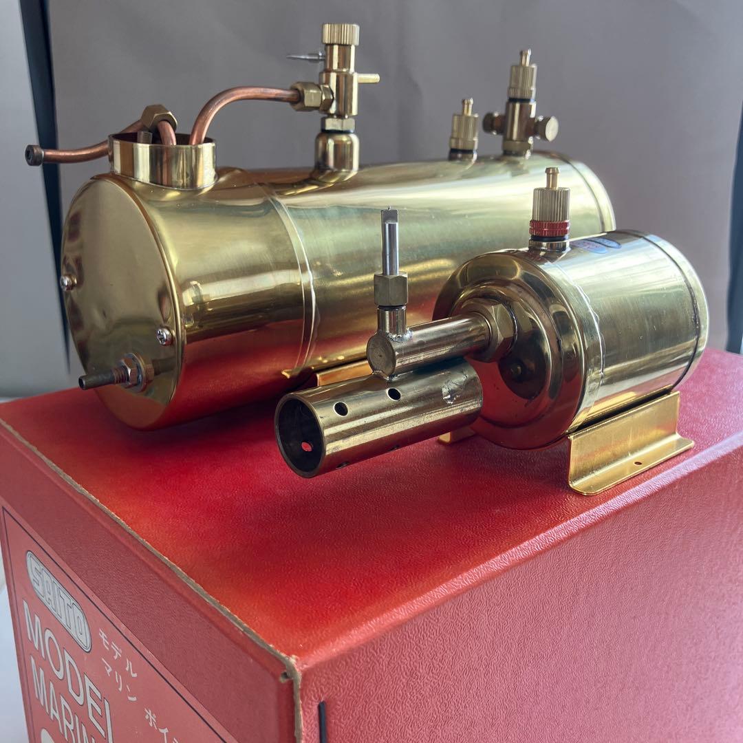 SAITO モデル スチーム エンジン T3DR & ボイラーB3