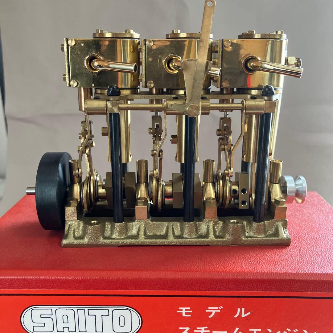 SAITO モデル スチーム エンジン T3DR & ボイラーB3
