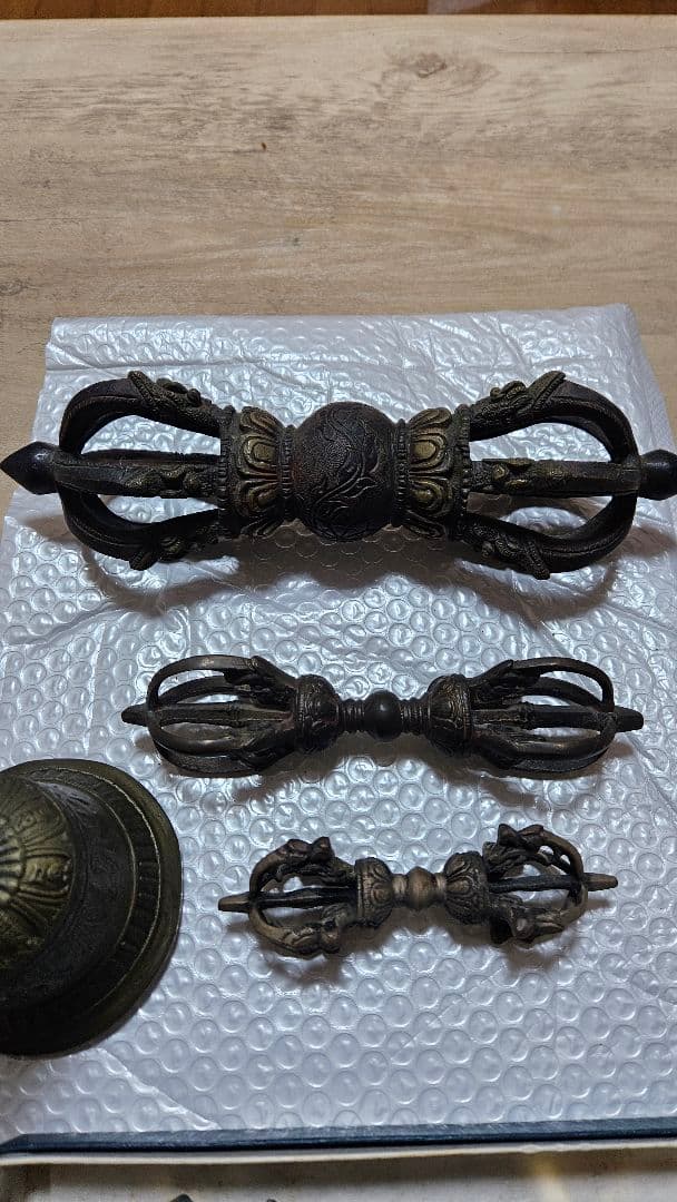 密教法具　五鈷鈴　ガンダー　古物　　5点