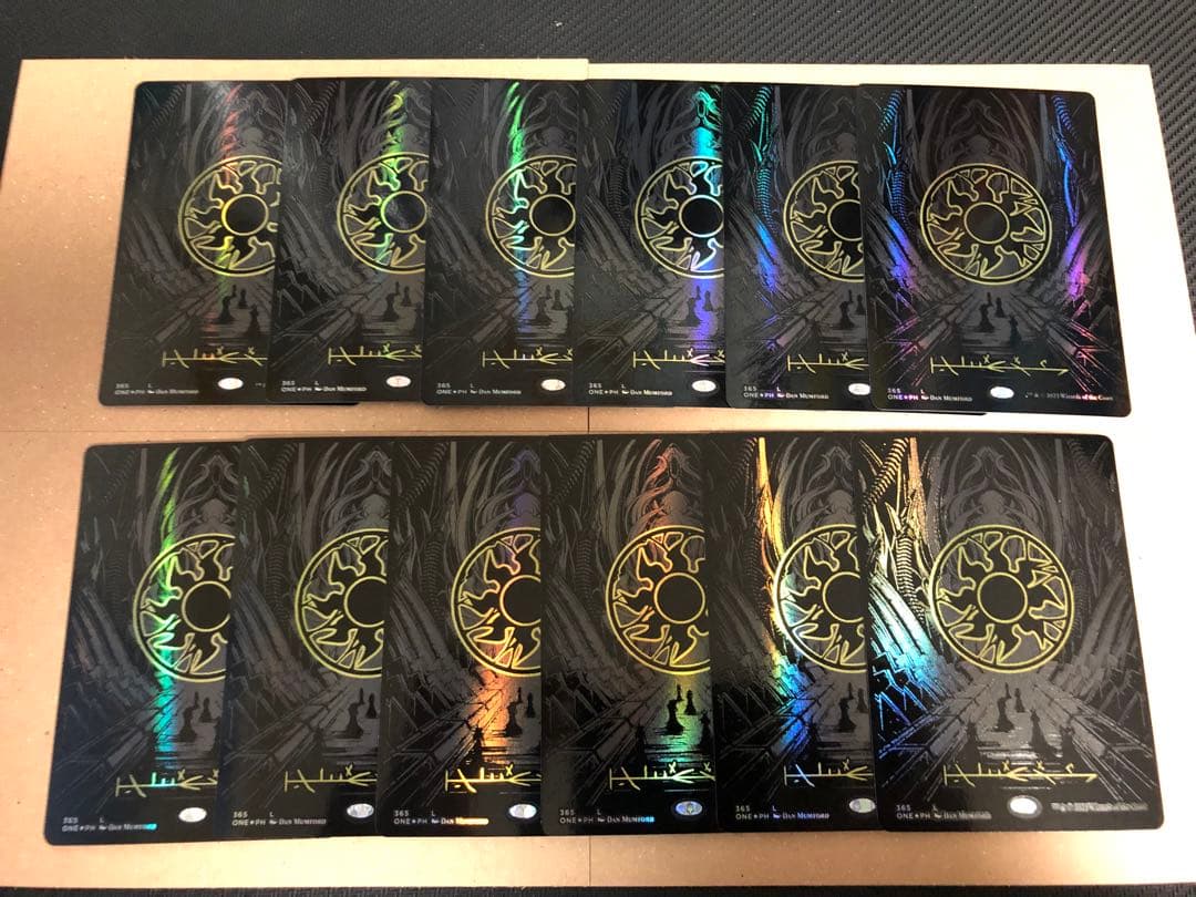 mtg オイルスリックfoil 土地　各色12枚　計60枚セット