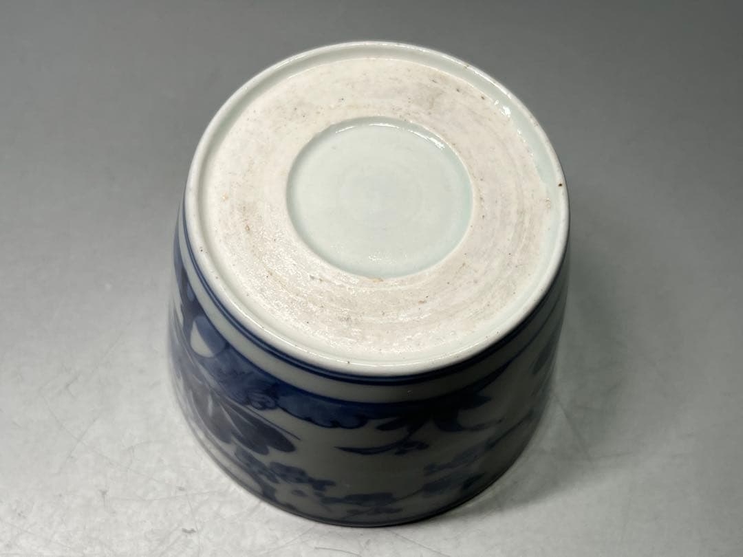 江戸後期　大きめ　染付　そば猪口