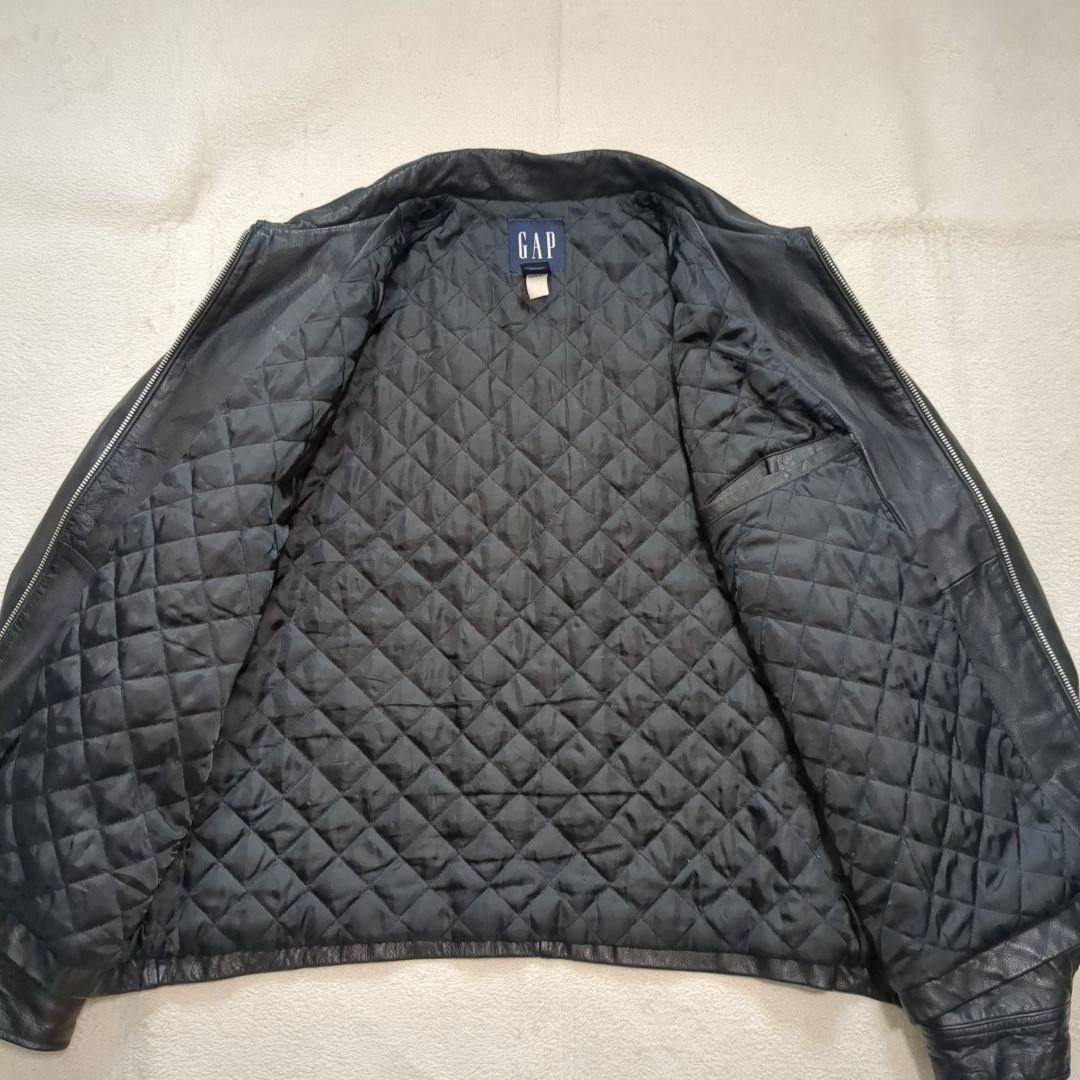 美品 オールドギャップ レザージャケット ブルゾン 牛革 XLサイズ ブラック