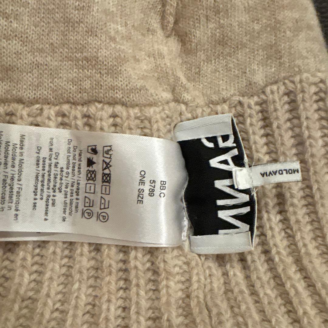 GANNI ニット帽　ベージュ