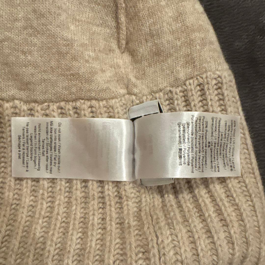 GANNI ニット帽　ベージュ