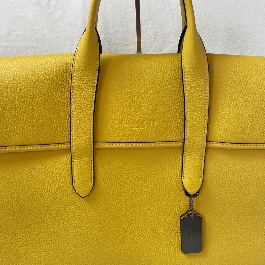 希少色　コーチ サリバン ポートフォリオ ブリーフ ビジネスバッグ　2way