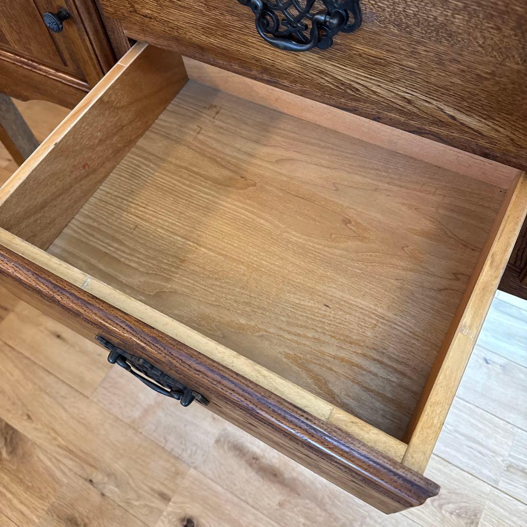 美品 アメリカ製 サイドボード オーク材 アンティーク ヴィンテージ