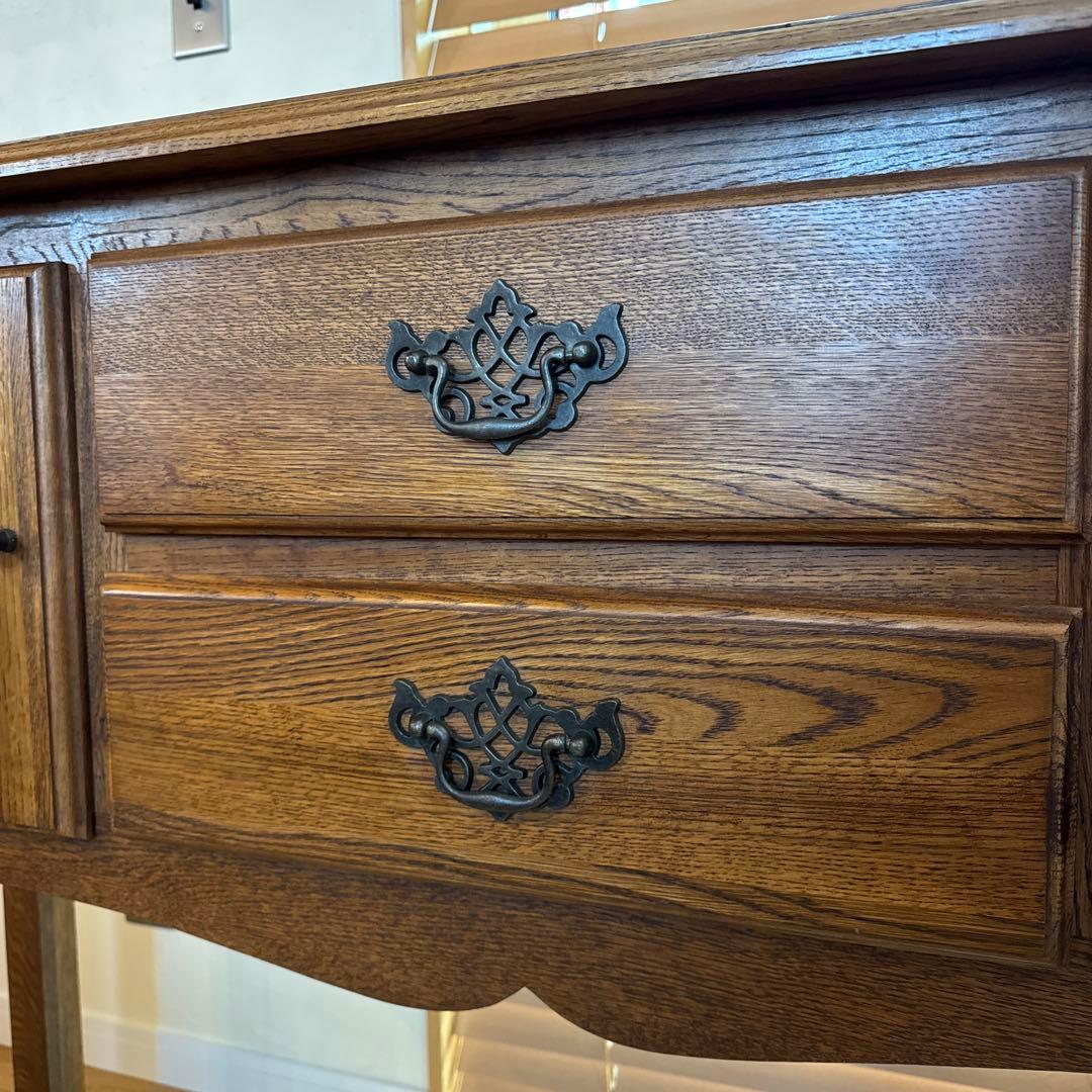 美品 アメリカ製 サイドボード オーク材 アンティーク ヴィンテージ