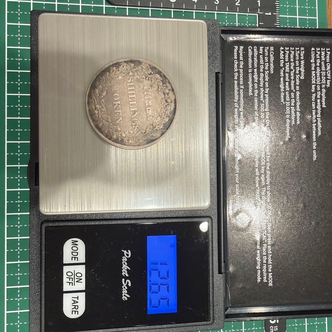 ツ*モ様 No.54 アンティーク 英領 ジャージー 島 1813 3シリング