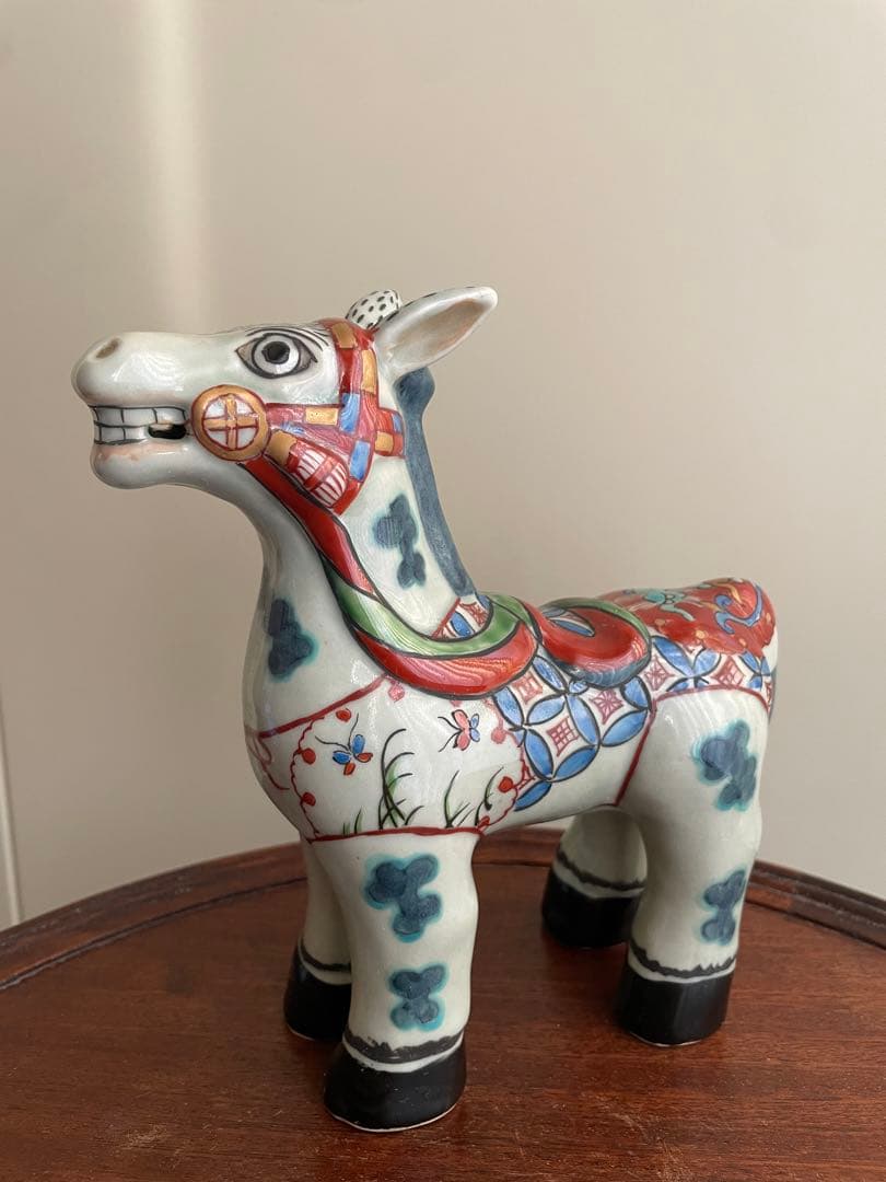 ⬇️ 円左エ門窯　⭐︎ 飾り馬　小　　手書き　有田焼