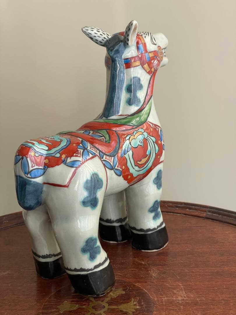 ⬇️ 円左エ門窯　⭐︎ 飾り馬　小　　手書き　有田焼