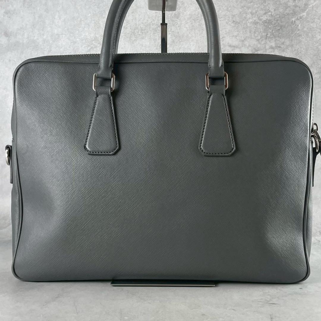 現行/極美品✨ PRADA サフィアーノレザー 2way ビジネスバッグ 鞄