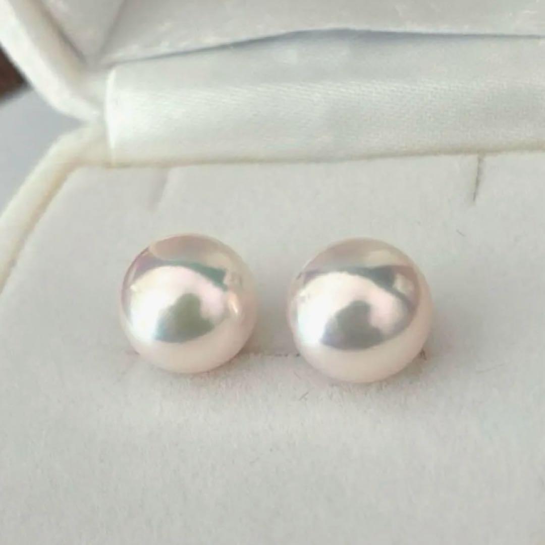 天女クラスアコヤ本真珠ピアス新品未使用ケース付き