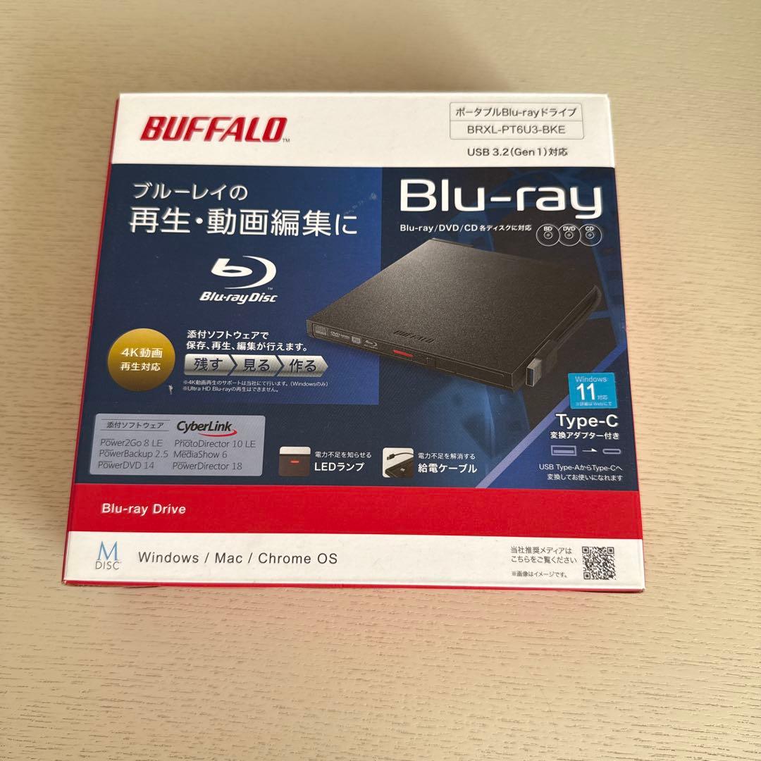 BUFFALO BRXL-PT6U3 ブルーレイディスクドライブ