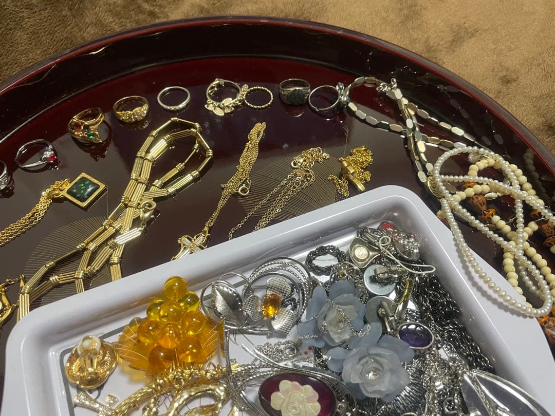 さ*☆様 遺品整理 まとめ K10 K18 指輪 ピアス ブローチ　生前整理　ア