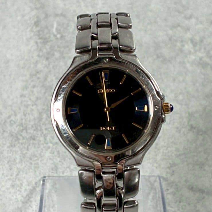 SEIKO セイコー 腕時計 ドルチェ Dolce 青 文字盤 ステンレス