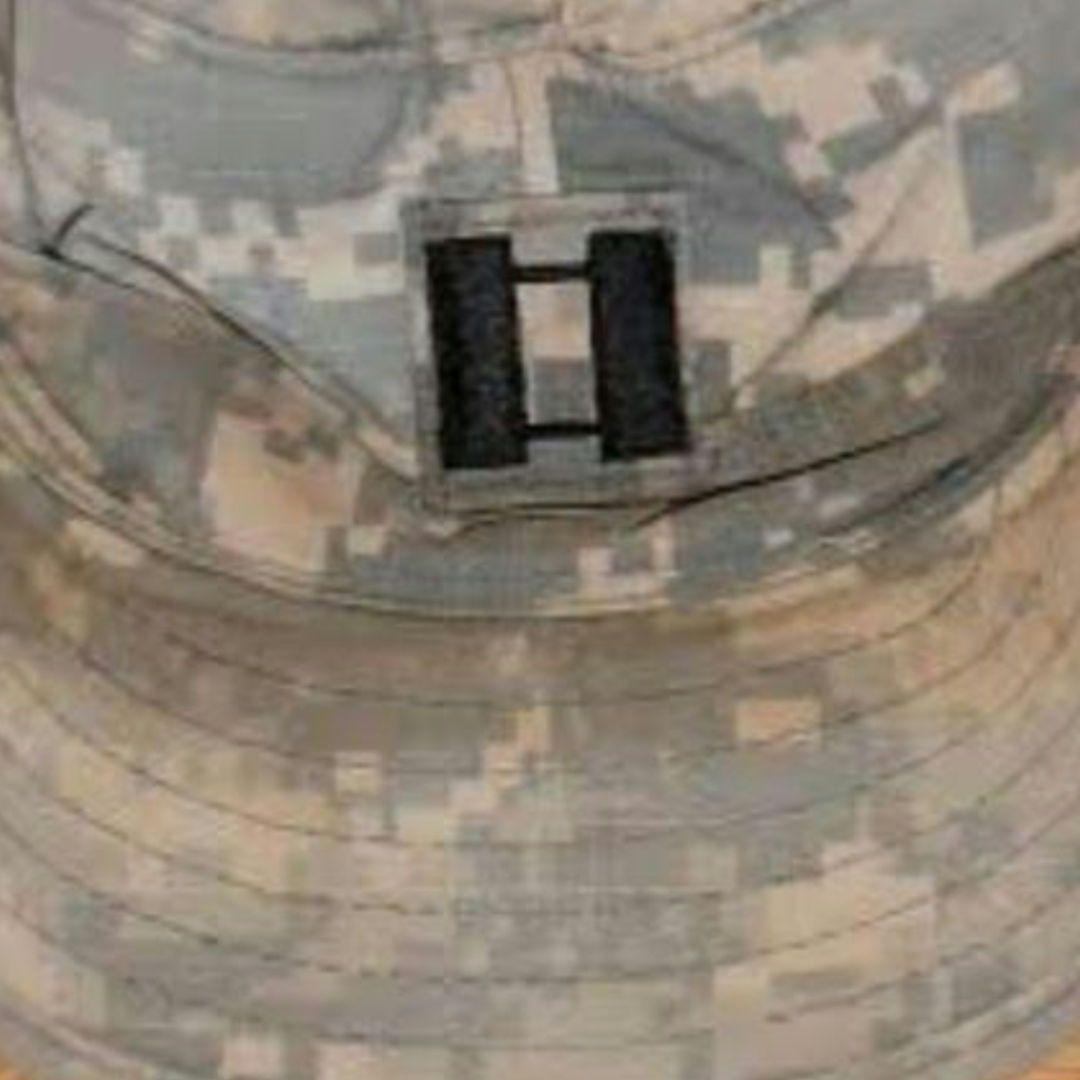 リック様用 実物ACU 帽子用階級章 & ネームワッペンセット