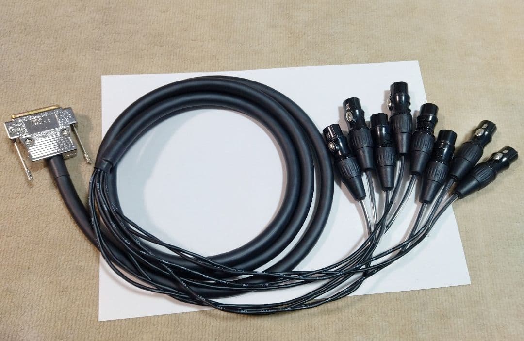 MOGAMI 2932 モガミ D-Sub25→XLRコネクター メス 2m