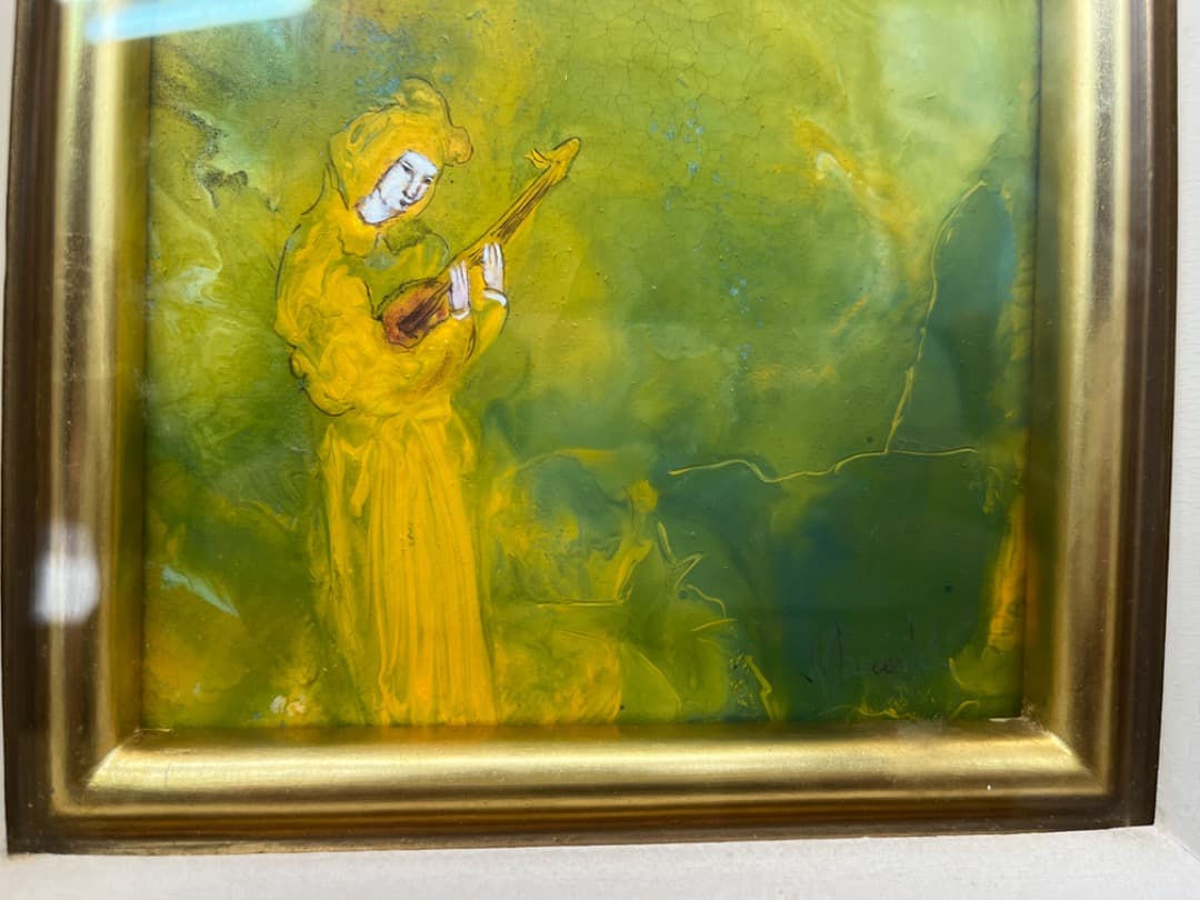 MARCESTEL（マークエステル）　天国の庭　油絵　絵画　f625