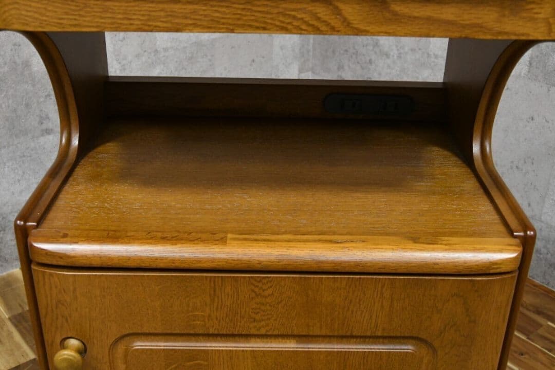 4EK131 マルニ木工 maruni 電話台 キャビネット 飾り棚 オーク材