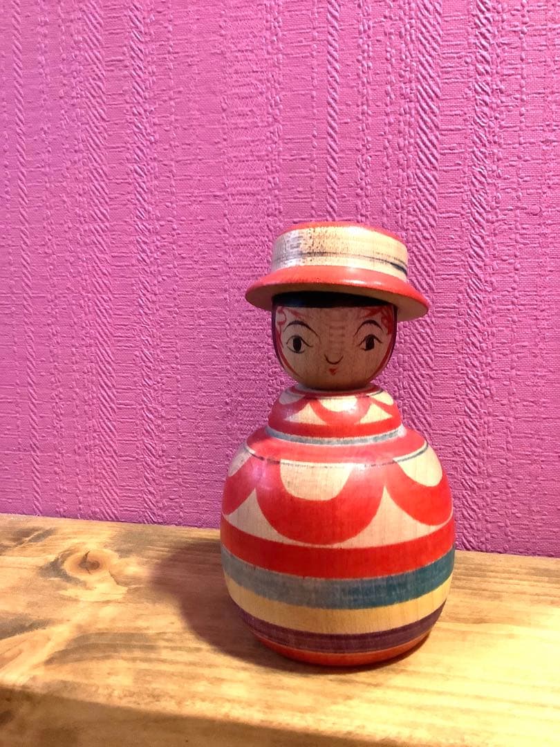 可愛い帽子こけしえじこ　　阿部進矢工人