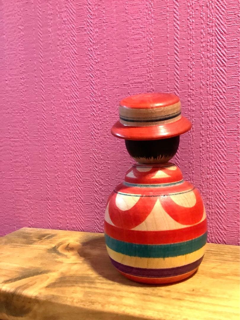 可愛い帽子こけしえじこ　　阿部進矢工人