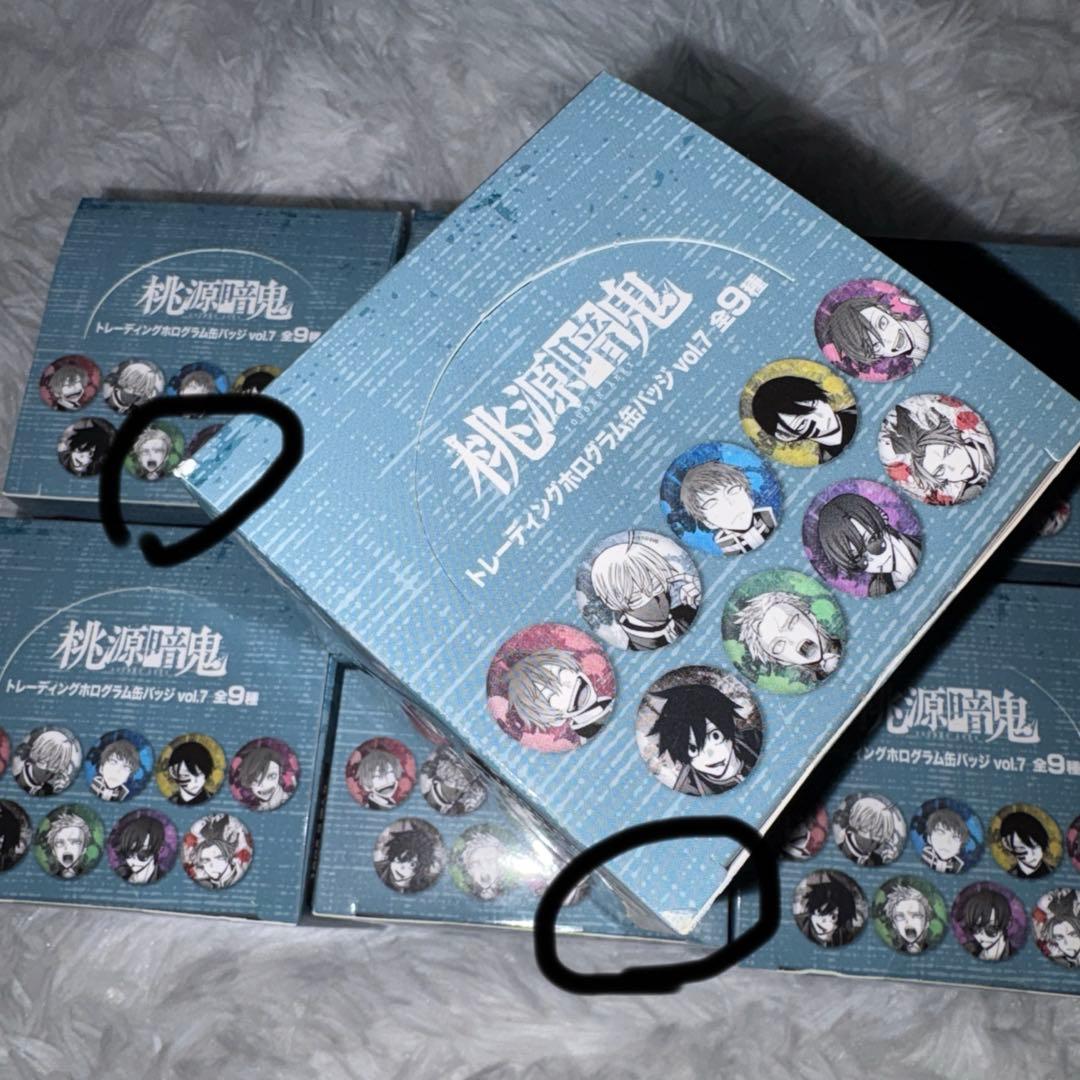 新品未開封8箱 桃源暗鬼 トレーディングホログラム缶バッジ vol.7 BOX