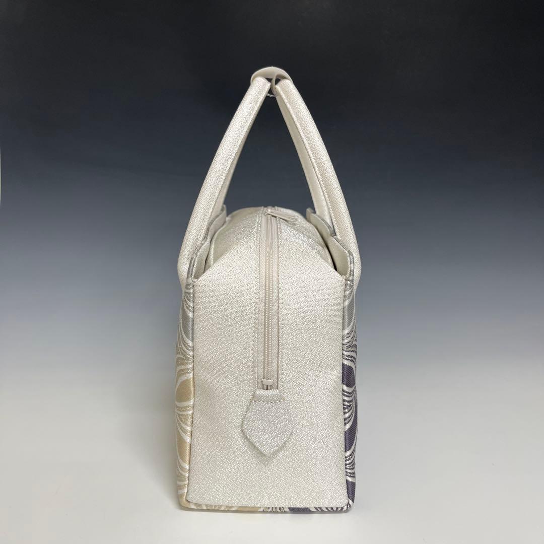 新品未使用品　京都 西陣織正絹帯地使用　利休バッグお茶席　250310