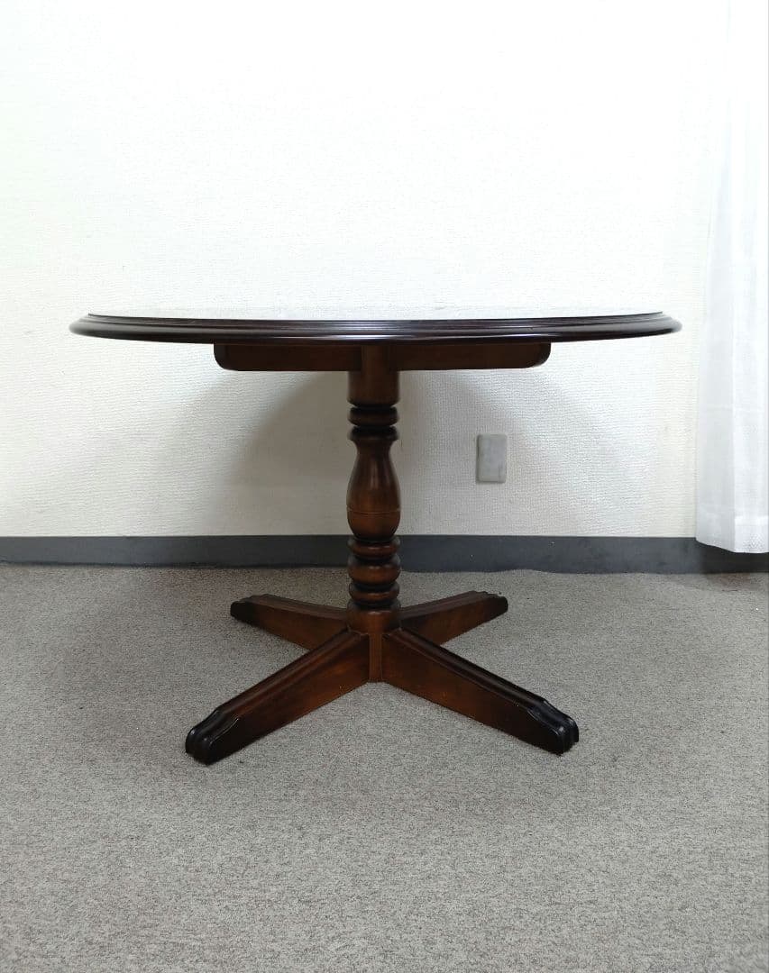 カリモク コロニアル 円形 ダイニングテーブル 円卓 コロニアルシリーズ