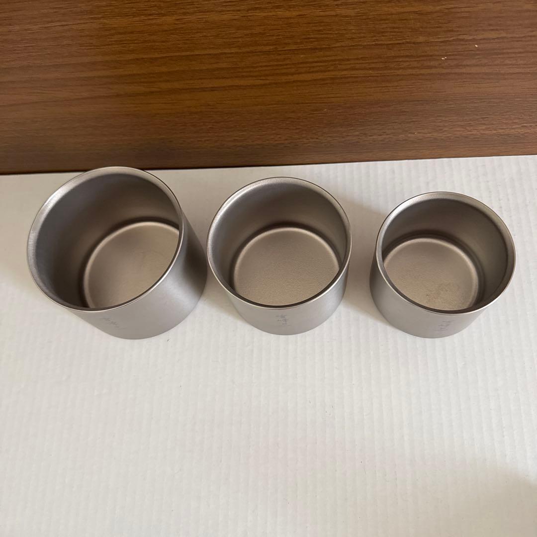 スノーピーク スタッキングマグ雪峰M200, 300, 400 3個セット