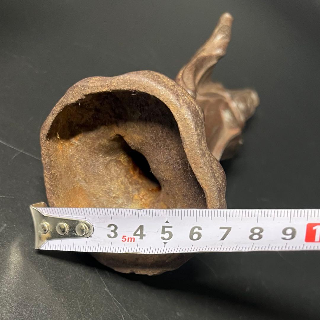 古い鉄製 観音菩薩立像／鋳鉄 仏像 在地信仰 古道具 ◎古美術庵々 アンティーク