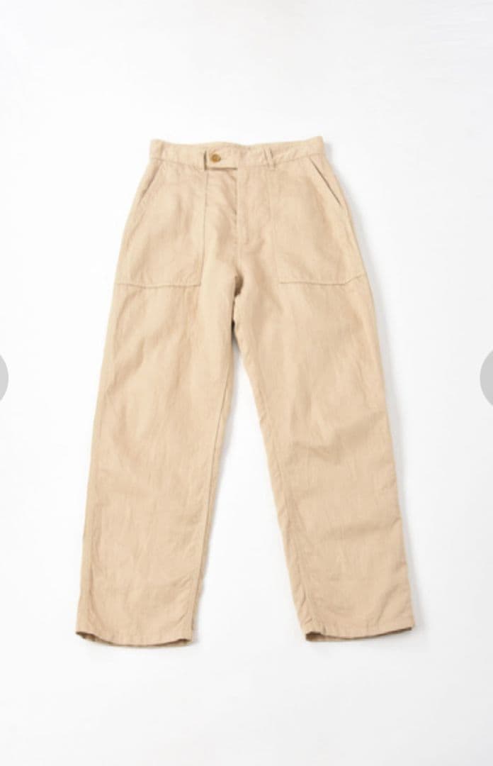 45R☆コットンリネンゴマチノの908ベイカーパンツ/ベージュ♪