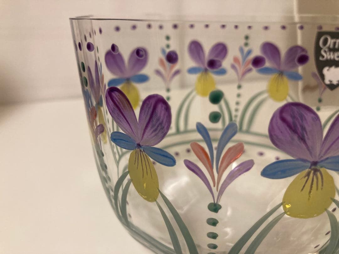 Orrefors Styvmorsviol Eva Englundスウェーデン