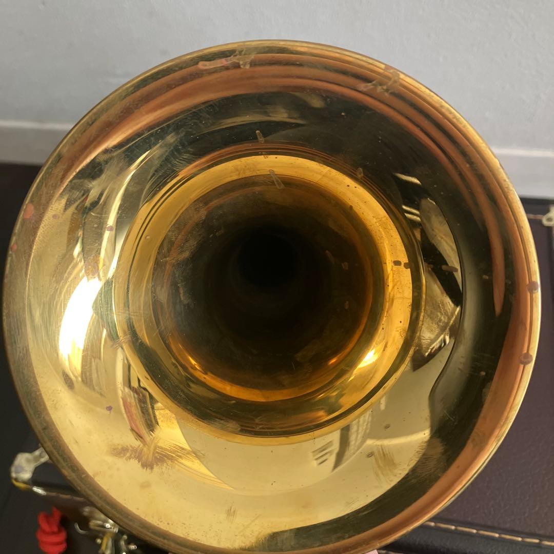 自衛隊用三巻式信号らっぱ　ケース付き