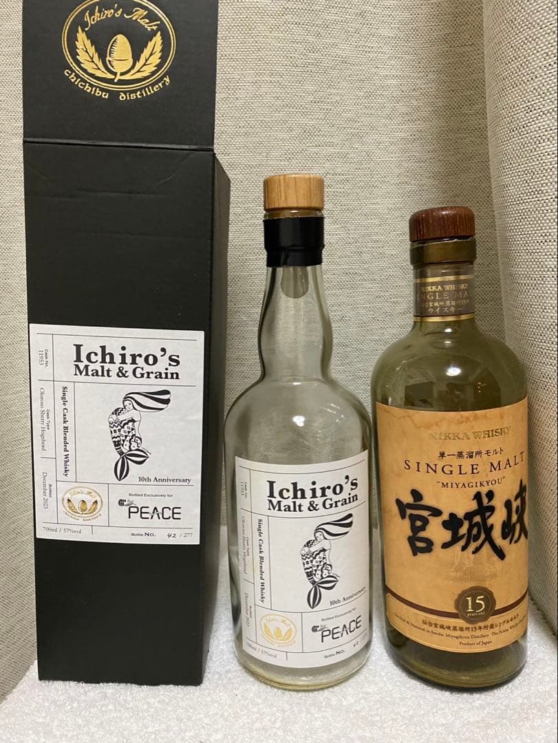 秩父，宫城峡15年，空瓶