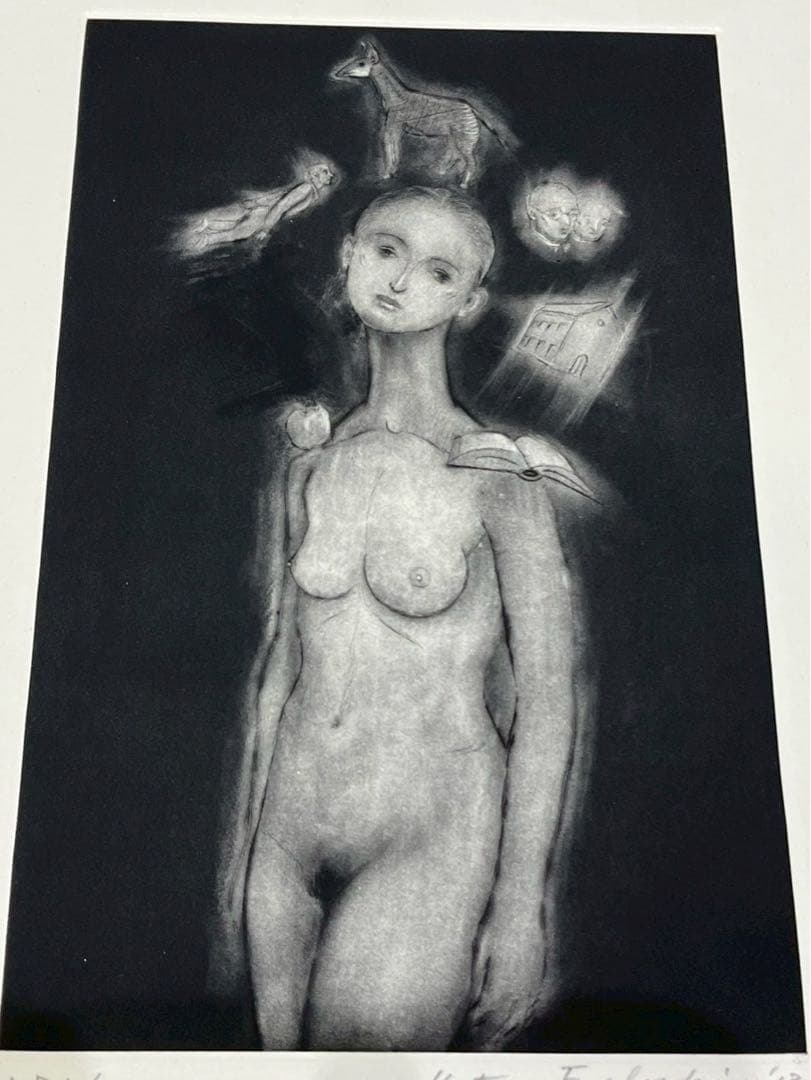 【真作保証】舟越桂「大切な少しの言葉」2013 銅版画 AP サイン入